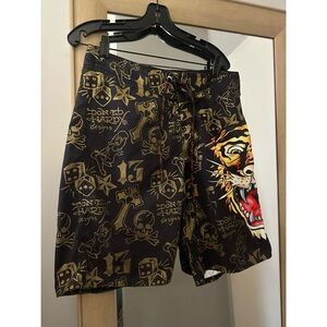Ed Hardy Surf Or Die Board Shorts